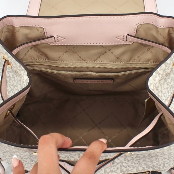 Michael Kors Jet Set Large Logo Backpack - Picture 9 of 9